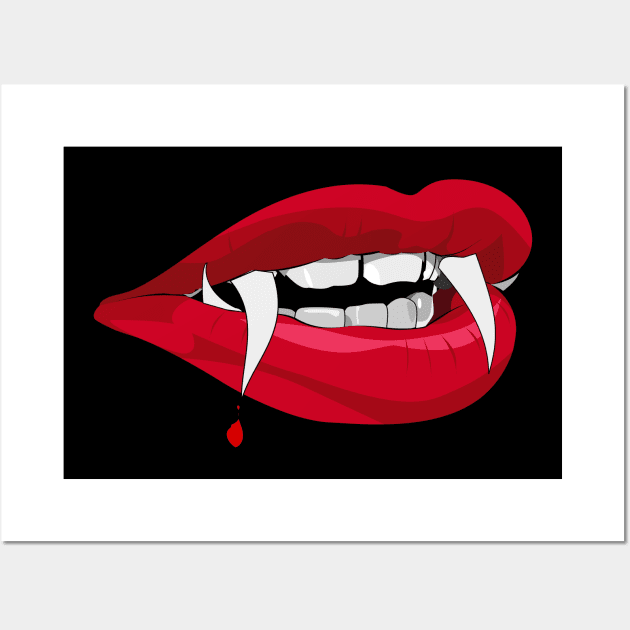 Halloween teeth Wall Art by Vanilla Susu